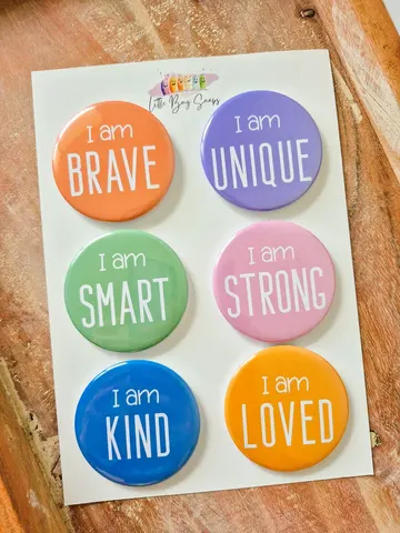 Positive Affirmation Magnet Set | Colourful Motivational Magnets